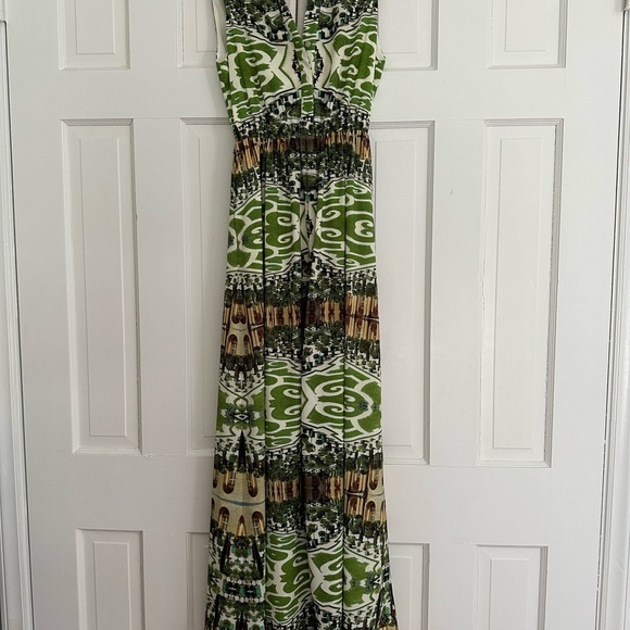 Alice & Olivia abstract garden print maxi dress 4 - Picture 2 of 4